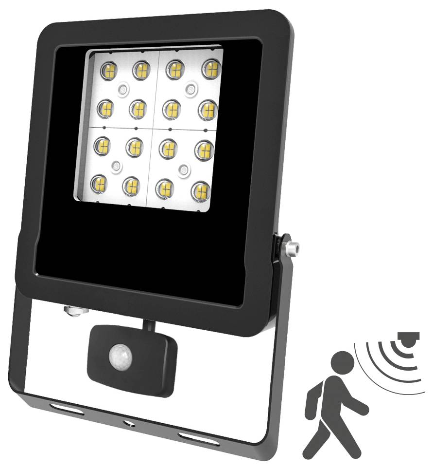 EVN LFE500940BM LFE500940BM LED Strålkastare 50 W Ljusfärg: Neutralvit-1