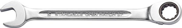 Stahlwille 41172222 17 22 GEWINKELT Ringspärrnyckel  Nyckelvidd (Metrisk) (för titel) 22 mm