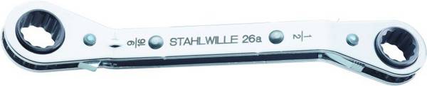 Stahlwille 41553234 26A 1/2 X 9/16 RATSCHENRINGSCHLUESSEL Dubbel spärrnyckel set   Nyckelvidd (Tum) (för titel) 1/2" - 9/16"