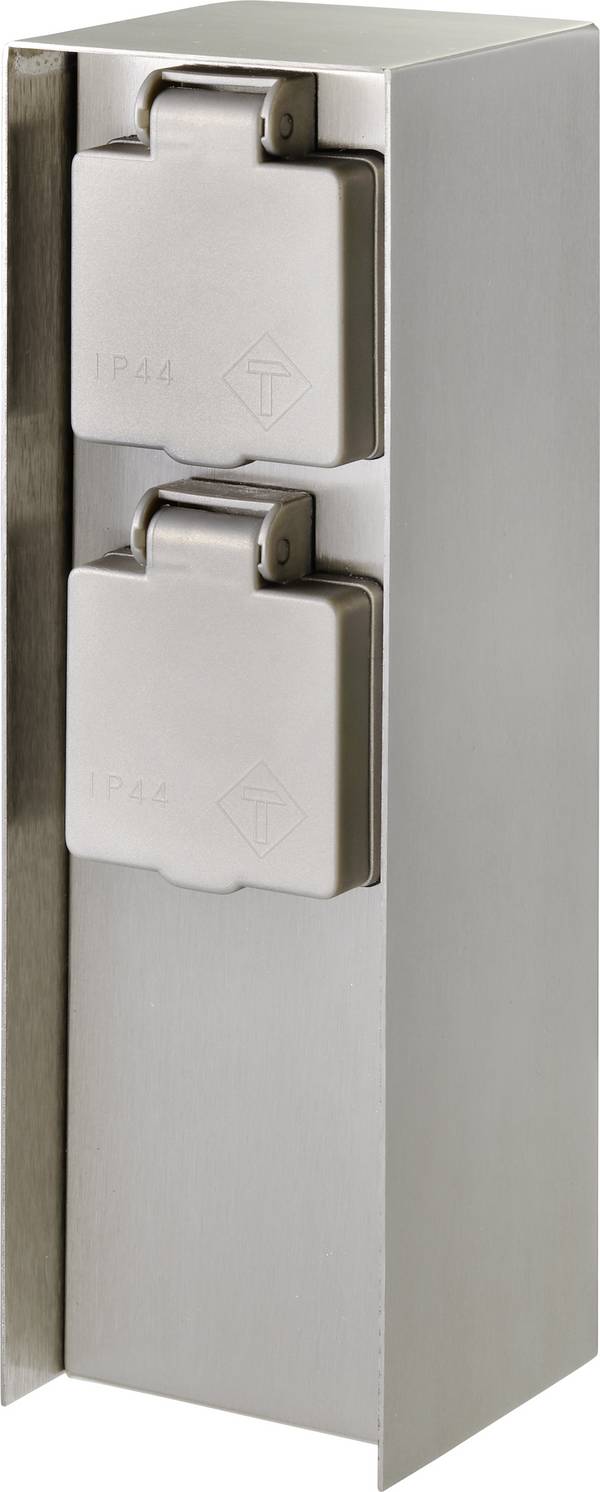 Sygonix SY-4979748 Trädgårdsstickkontakt   Rostfritt stål