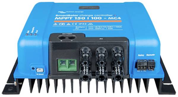 Victron Energy SmartSolar 150/100-MC-4 VE.Can Solenergi laddningsstyrenhet MPPT 12 V, 24 V, 48 V 100 A