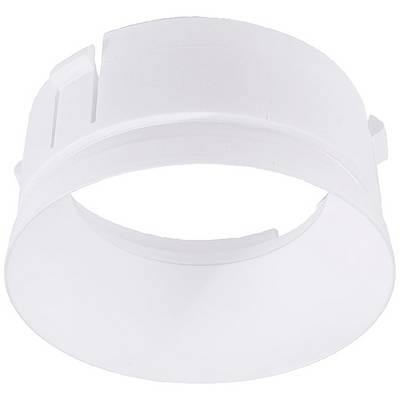 En vit, cylindrisk plastikring, troligen en del av en mekanisk eller teknisk apparat.