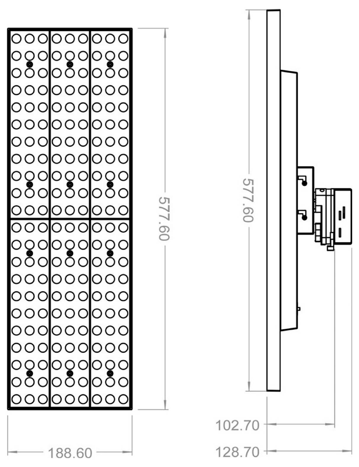 Deko Light Draconis LED-panel 3-fasig LED 72 W LED EEK: E (A - G) Vit-4