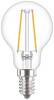 Philips LED 34774800 LED-lamp EEK E (A - G) E14 Droppform 2 W = 25 W Varmvit (Ø x H) 45 mm x 80 mm Filament 1 st
