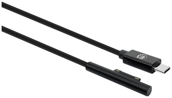 Manhattan USB-kabel   USB-C®-kontakt, Surface Connect-kabel 1.80 m Svart med USB 353632