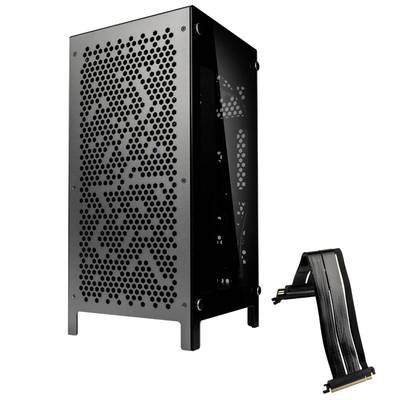 Kolink Kolink Rocket Complex Aluminium Mini-ITX Gehäuse - Gunmetal Grey Mini-Tower Hölje, Datorchassi GAMER Grå
