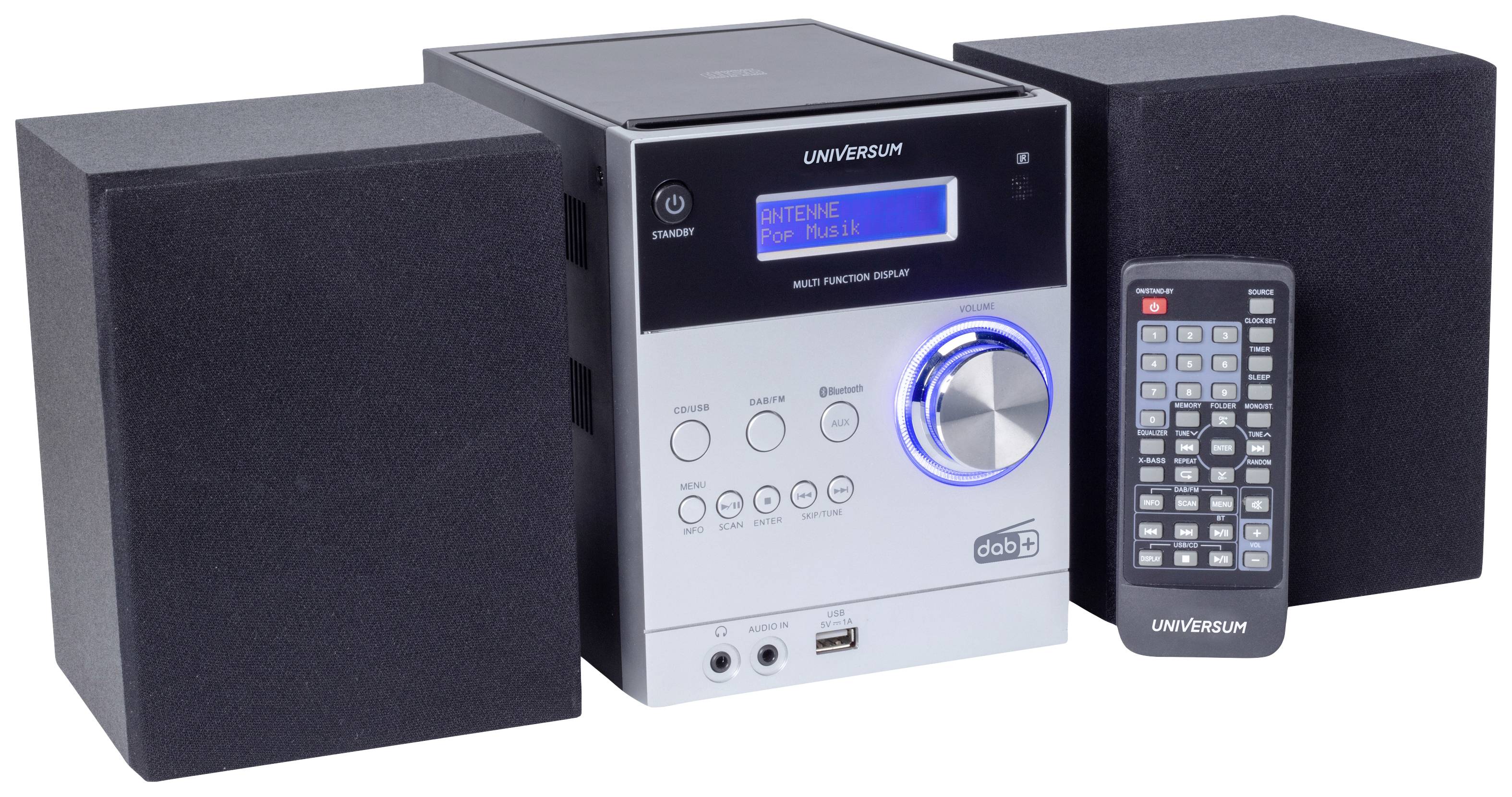 UNIVERSUM DAB+ Radio DR 350-21 - Stereoanlage Mit Bluetooth & Weckfunktion In Braun