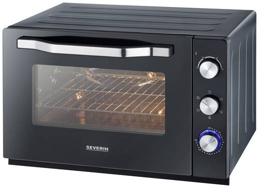Severin 2073 Miniugn  Timerfunktion, Grillfunktion, med Pizzasten 60 l