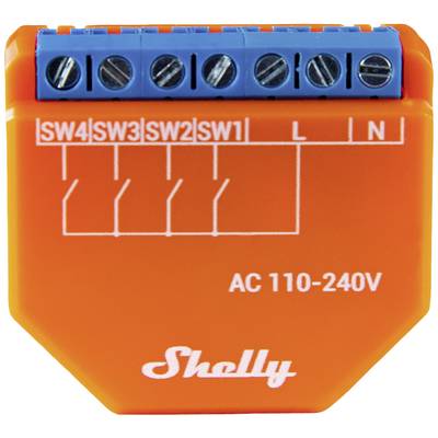 Shelly Plus i4 Shelly Kontroll Wi-Fi, Bluetooth