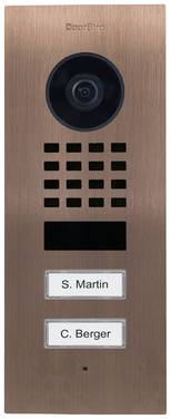 DoorBird  D1102V Unterputz    IP Video-porttelefon  WiFi, LAN  Utomhusenhet    Rostfritt stål V2A (borstat), Bronze-look