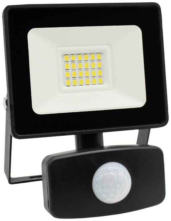Megatron ISPOT S PIR MT68030 LED-utomhusspotlight med rörelsedetektor EEK: D (A - G) 9 W Ljusfärg: Neutralvit