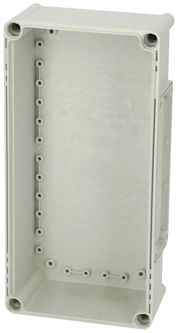 Fibox Base, PC Openings, 1x size 2 flange 3530542 Underdel av hölje 380 x 190 x 100 Polykarbonat Grå-vit (RAL 7035) 1 st