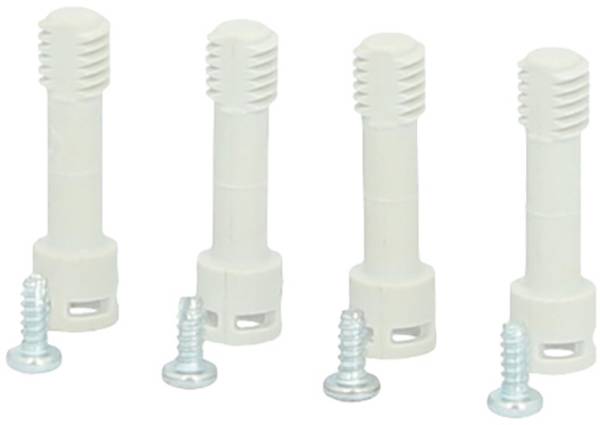 Fibox Grey screw set, High cover (25-100 mm) High base (50-125 mm) Skruvsats 1 set
