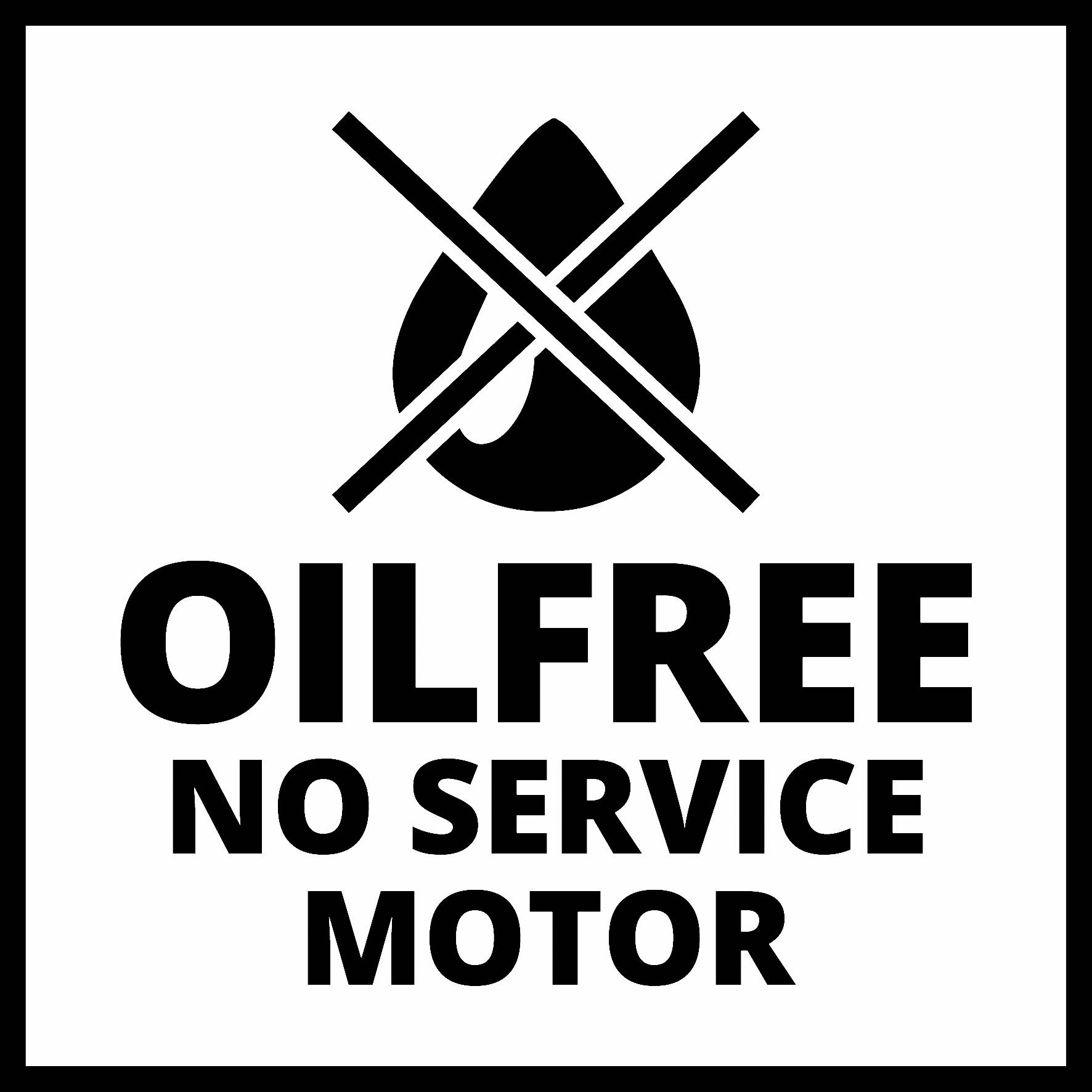 Oljefri motor utan underhåll