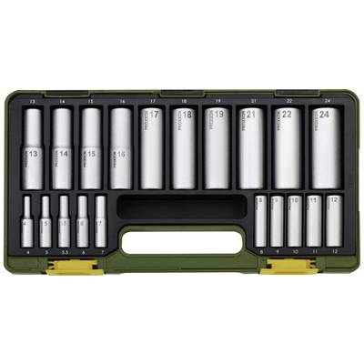 Proxxon Hylsnyckelsats 1/2", 1/4" 20 delar 23292