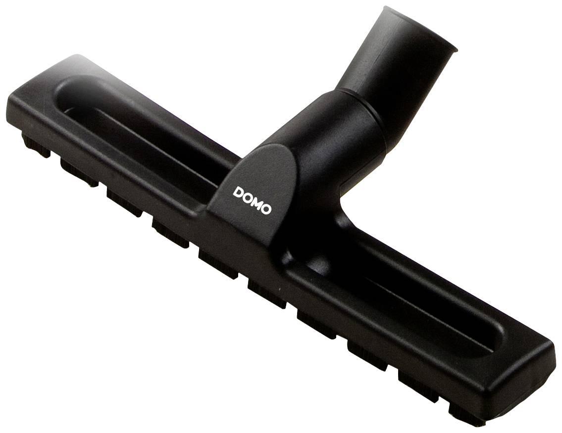 Dammsugarmunstycke i svart med texten 'DOMO' på ovansidan. Idealiskt för såväl hårda golv som mattor.