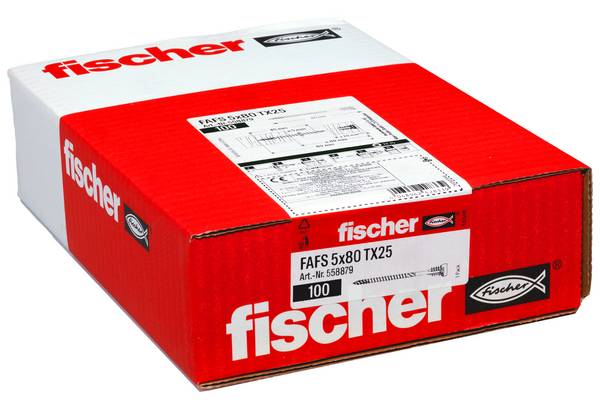Fischer 558879 FAFS Justeringsskruv 5 mm 80 mm T-profil    Stål  100 st