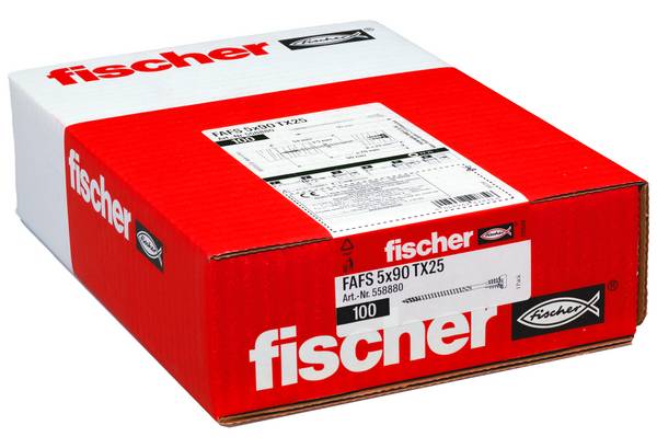 Fischer 558880 FAFS Justeringsskruv 5 mm 90 mm T-profil    Stål  100 st