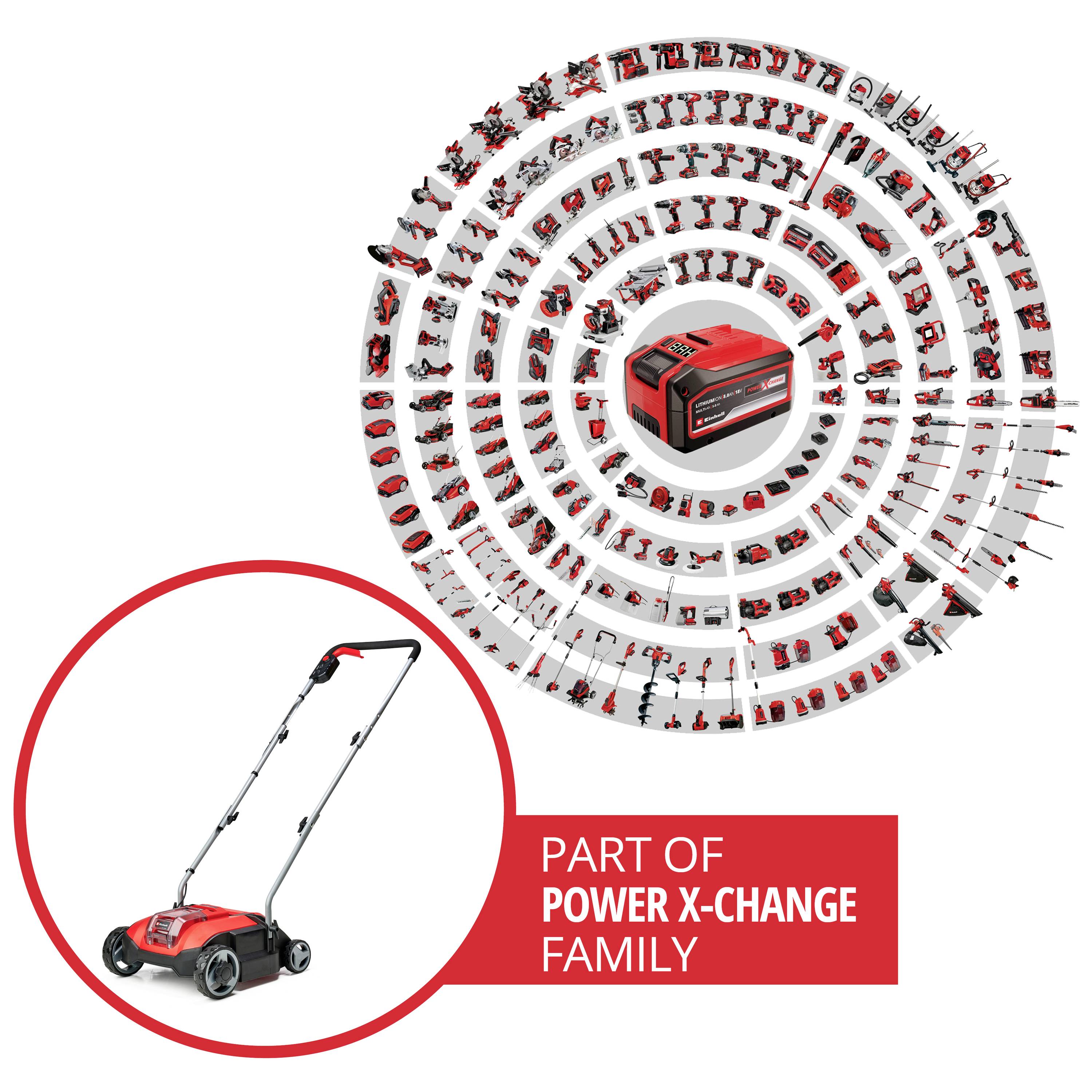 Einhell GC-SC 18/28 Li-Solo Vertikalskärare Li-Ion Batteri Arbetsbredd 280 mm-2