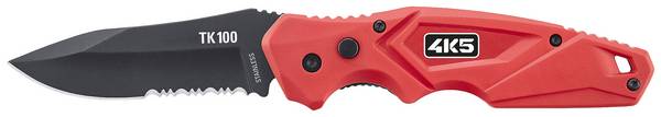 4K5 Tools TK 100 DropPoint Knife 600.100A Fällkniv med fodral  Röd, Svart