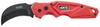 4K5 Tools TK 101 Foldable Curved Knife 600.101A Fällkniv med fodral Röd, Svart