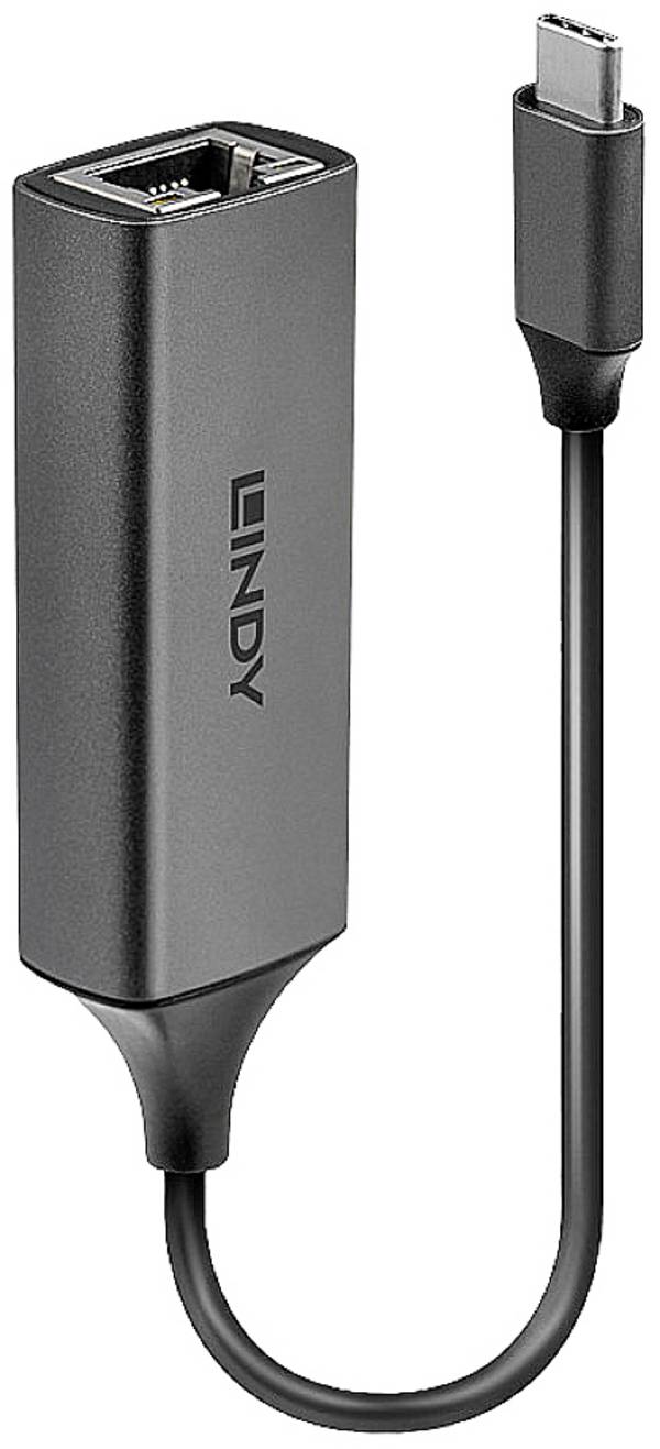 LINDY 43299 Nätverksadapter  5 GBit/s USB-C® (USB 3.1 Gen 1), Gigabit-LAN (1 Gbit/s) , RJ45