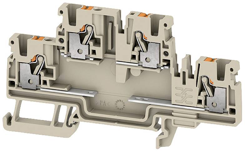 Weidmüller 2704340000 Komponentradklämma 5.1 mm Push-In-klämma Beige 50 st Piece