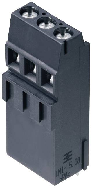 Weidmüller LM1H 5.08/03/90 3.5SN BK BX Skruvklämma block 1.5 mm² Antal poler 3 Svart 100 st Package