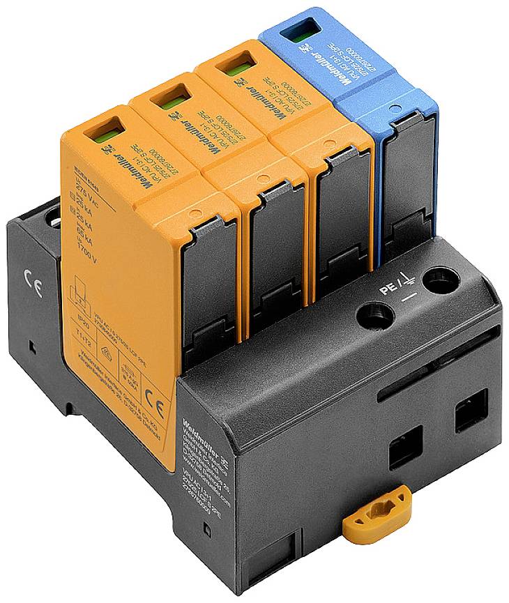 Weidmüller 2726760000 VPU AC I 3+1 275/25 LCF S 2PE Överspänningsskydd-avledare 25 kA 1 st