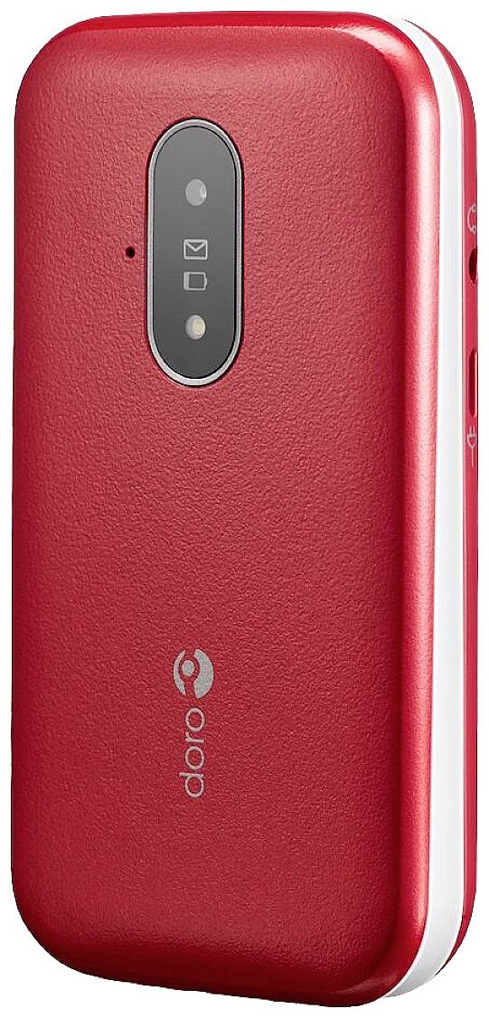 doro 6820 Senior-mobiltelefon vikbar Laddningsstation Röd-5