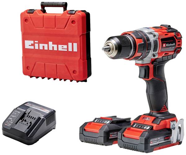 Einhell Professional TP-CD 18/50 Li-i BL (2x2,0Ah)  2-växel-Slagborrmaskin batteri  inkl. laddare, inkl. 2x batterier