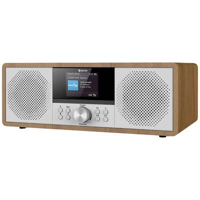 Internet-CD-radio Denver MIR-270DW Internet, DAB+, FM Trä (mörkt)