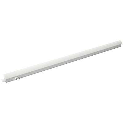 Ett långt, smalt LED-ljus med vitt hölje, lämpligt för användning under köksskåp eller i verkstäder.