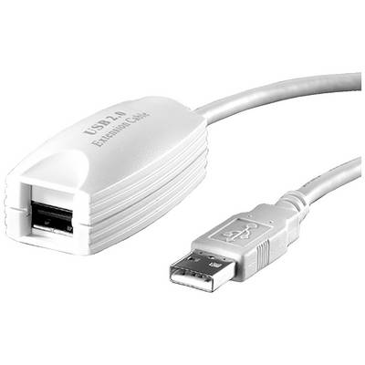 USB 2.0-förlängningskabel med hane- och honkontakt. Perfekt för att utöka räckvidden för USB-enheter.