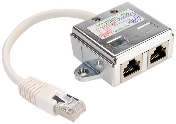 Value  Nätverk T-adapter CAT 5e  0.17 m Vit