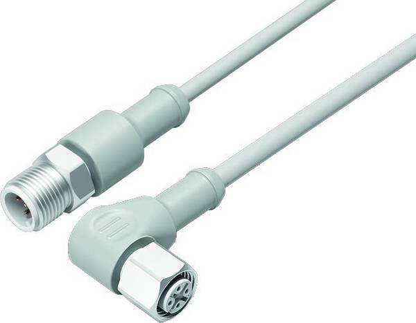binder 77 3734 3729 20908-0500-20 Sensor/ställdon-kontakt, konfektionerad M12 Kontakt hane rak, Hona vinklad 5 m Antal poler (RJ): 8 1 st