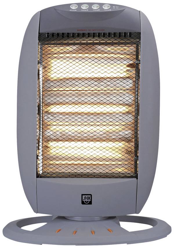 SHX SHX24HS1200 Halogenvärmeelement   30 m² Silver, Svart