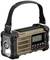 Bärbar utomhusradio i robust hölje, med stor högtalare, digital display och stabila bärremmar. Perfekt för utflykter.