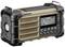 Robust bärbar radio med digitalt display som visar 'FM 97.4'. Knappar för Band, Info, Page, Set, Enter och en högtalare fram.