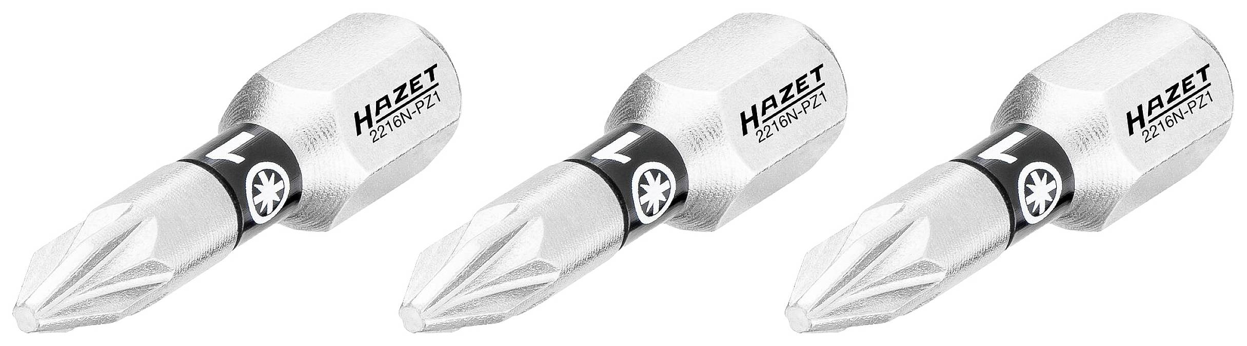 Hazet 2216N-PZ1/3 2216N-PZ1/3 Stjärn-Bit Drivning: 1/4" Output: Stjärnspår Pozidriv 1 25 mm