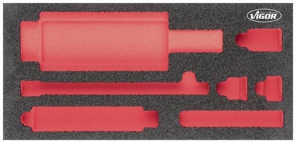 Vigor V5058-L V5058-L Skumgummiinlägg  (L x B) 393 mm x 188 mm