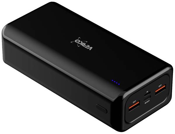 Verico Power Pro PD Powerbank 30000 mAh LiPo USB-A, USB-C® Svart
