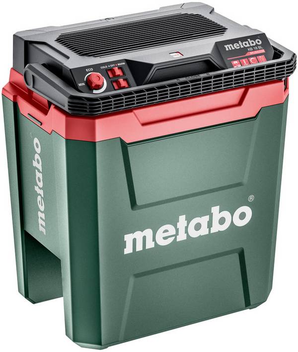Metabo KB 18 BL Batteridriven kylbox & värmebox EEK: E (A - G)  12 V/DC, 18 V/DC, 240 V/AC Grön, Röd, Svart 24 l 17 °C - +60 °C