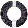 Donau Elektronik 150-011 Flätad kabel 1 x 0.50 mm² Svart 10 m