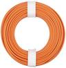 Donau Elektronik 150-017 Flätad kabel 1 x 0.50 mm² Orange 10 m