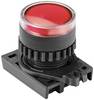 TRU COMPONENTS TC-10344012 S2PRU-P3R Tryckströmställare rund Röd (transparent) 1 st
