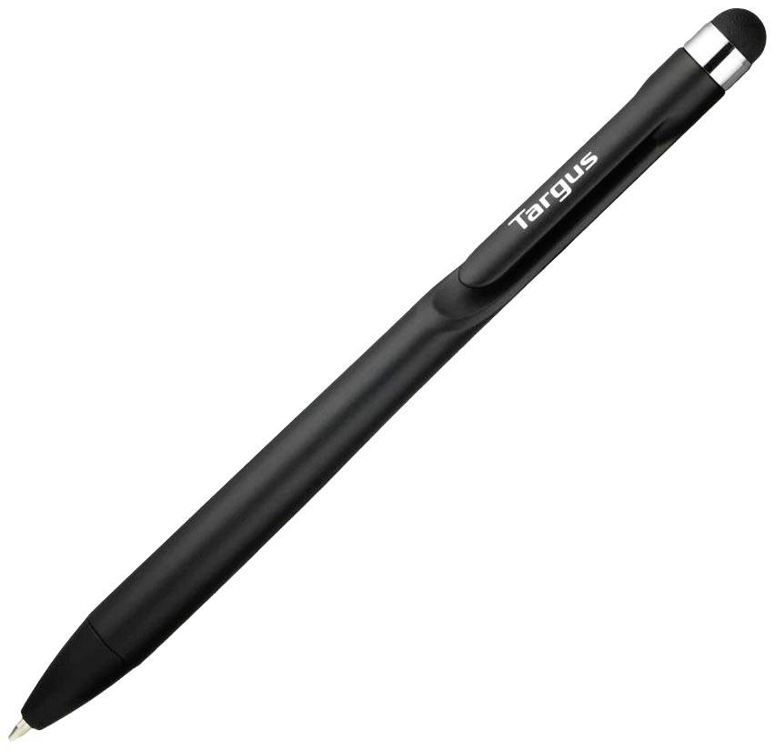 En svart penna från Targus med stylus-funktion i ena änden.