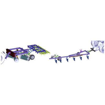 Schuco 450788200 Spur 1 Byggmodell Jordbruk Set plog Egge GDR