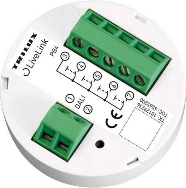 <br>  Trilux<br>  Knappdimmer/IR-styrmodul<br>  6565200<br>  <br>  LiveLink DALI PB4<br>