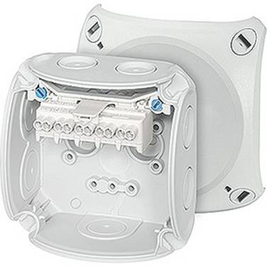 Hensel DK 0202 G Avgreningsbox (L x B x H) 93 x 93 x 62 mm Grå IP66 1 st